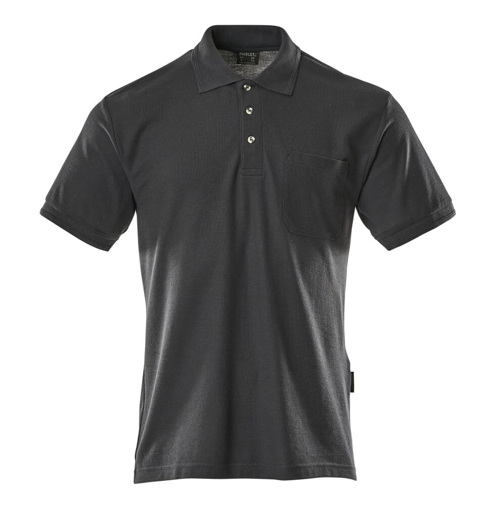 00783-260-010 Polo-Shirt mit Brusttasche - Schwarzblau