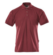 00783-260-22 Polo-Shirt mit Brusttasche - Bordeaux