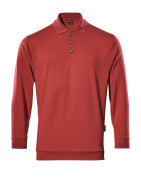 00785-280-02 Polo-Sweatshirt - Rot