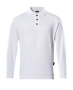 00785-280-06 Polo-Sweatshirt - Weiß