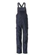 06669-135-010 Latzhose mit Knietaschen - Schwarzblau