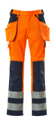 09131-860-141 Hose mit Hängetaschen - hi-vis Orange/Marine