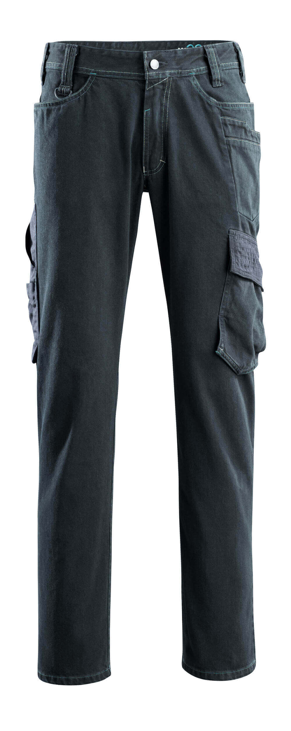 15279-207-86 Jeans mit Schenkeltaschen - Dunkelblauer Denim