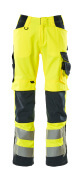 15579-860-14010 Hose mit Knietaschen - hi-vis Orange/Schwarzblau