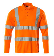 Warnschutz Polo-Shirt Warnschutz-Poloshirt Warnschutzkleidung mit Strichreflex
