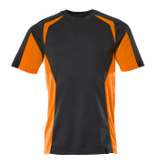 22082-771-01014 T-Shirt - Schwarzblau/Hi-vis Orange