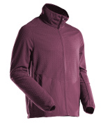 22803-639-22 Microfleece Pullover mit Reißverschluss - Bordeaux