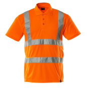 Warnschutz-Langarm-Poloshirt Arbeitskleidung UV 50 Leuchtorange 