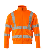 50115-950-14 Sweatshirt mit Reißverschluss - Hi-vis Orange