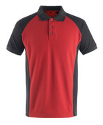 50569-961-0209 Polo-Shirt - Rot/Schwarz