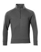 50611-971-18 Sweatshirt mit kurzem Reißverschluss - Dunkelanthrazit