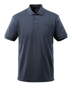 51586-968-010 Polo-Shirt mit Brusttasche - Schwarzblau