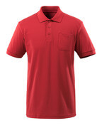 51586-968-02 Polo-Shirt mit Brusttasche - Rot